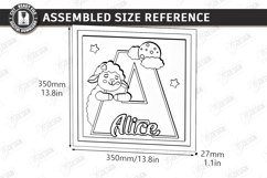 Nursery Name Sign Alphabet Laser Cut | Wall Monogram | Sheep Product Image 3