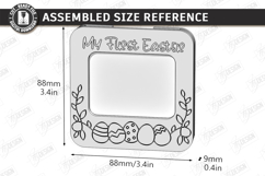 My First Easter Photo Frame Laser Cut | Baby Photo Frame SVG Product Image 2