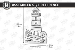 Coastal Beach Tiered Trays Laser Cut Bundle | Sea and Ocean Product Image 3