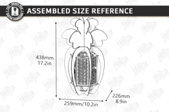 Easter Lantern Laser Cut | Bunny and Carrot | 3D Night Light Product Image 2