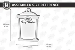 Personalized Christmas Family Ornament Laser Cut | Lantern Product Image 2