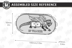 DND Health Point Tracker Laser Cut | HP Tracker Glowforge Product Image 2