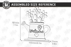 3d layered Flower - Wooden Spring Flowers Decor Laser Cut Product Image 3