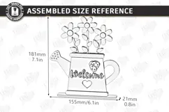 3d layered Flower - Wooden Spring Flowers Decor Laser Cut Product Image 3