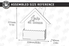 Valentine's Day Planter Holder Laser Cut | Flower Box SVG Product Image 2