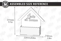 Valentine's Day Planter Holder Laser Cut | Flower Box SVG Product Image 2