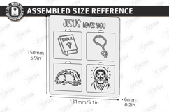 Religious Easter Puzzles Laser Cut Bundle | He Is Risen SVG Product Image 13