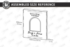 3D Floral Wedding Welcome Sign Laser Cut | Wedding Decor SVG Product Image 2
