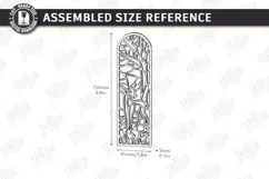 Stained Glass Bookmark Laser Cut | Faux Stained Glass Window Product Image 2