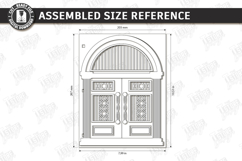 Wooden Door Notebook Cover Laser Cut | Vintage Door Laser Product Image 2