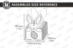 Personalized Easter Baskets Laser Cut Bundle | Easter Bunny Product Image 13