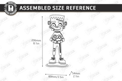 Halloween Standing Character Laser Cut | Cute Monster | CNC Product Image 2