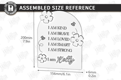 Personalized Daily Affirmations for Kids Laser Cut Bundle Product Image 23