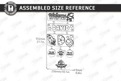 Baby Birth Announcement Sign Laser Cut | New Born Name Plate Product Image 2