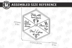 Mom Chore Wheel Laser Cut | Chore Chart | Mom Life SVG | CNC Product Image 2