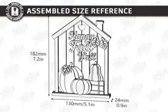 Fall Pumpkin Wooden Décor Laser Cut | Autumn Decor | Fall Product Image 2