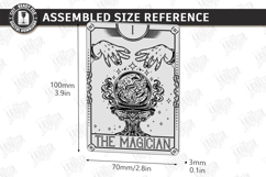 Tarot Card Coaster Laser Cut | Celestial Coaster | Mystical Product Image 3