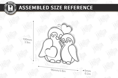 Valentine's Paintable Ornament Laser Cut | Coloring Craft Product Image 2