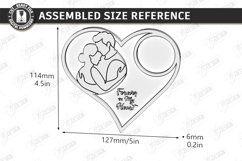 Heart Tea Light Candle Holder Laser Cut | Valentines Day SVG Product Image 2