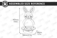 Easter Egg Holder Laser Cut | Bunny Egg Stand | Table Decor Product Image 2