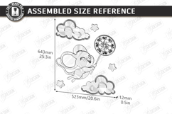 Nursery Luminous Wall Décor Laser Cut Bundle | Night Light Product Image 13