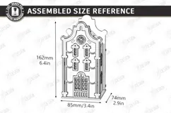 Christmas Village Nightlight Laser Cut | 3D House Lantern Product Image 4