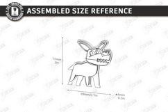 Animal Clothespin Puppets Laser Cut | Moving Mouth Toy SVG Product Image 3