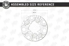 3D Floral Wall Art Laser Cut | Layered Flowers Sign Product Image 2