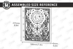 Wooden Mystical Notebook Cover Laser Cut | Celestial Design Product Image 2