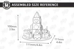 Music Box Laser Cut | Kids Laser | Nursery Decor | Kids Room Product Image 3