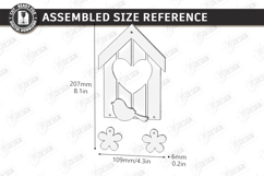 Spring Birdhouse Wall Decor Laser Cut | Home Decor Product Image 2