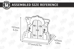 Decorative Door Bookends Laser Cut | Home Library Accessory Product Image 2