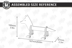 Animal Tape Dispenser Laser Cut | Desktop Tape Holder | Fox Product Image 2