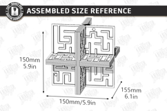 3D Labyrinth Maze Puzzles Laser Cut Bundle | Maze Game SVG Product Image 4