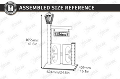 Outdoor Welcome Signs Planter Laser Cut Bundle | Street Lamp Product Image 10