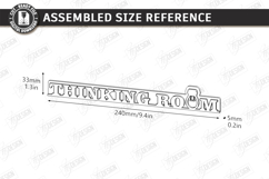 Bathroom Door Corner Laser Cut |Office Wall Sign| Funny SVG Product Image 3