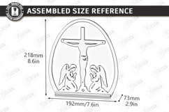 Easter Candle Holder Laser Cut Bundle | He Is Risen Sign SVG Product Image 23