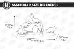 Animal Building Blocks Laser Cut | Kids Laser | Dinosaurs Product Image 2