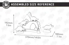 Animal Building Blocks Laser Cut | Kids Laser | Dinosaurs Product Image 2