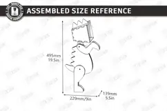 3D Wood Animal Desk Lamp Laser Cut | Dino Desk Lamp | Modern Product Image 3