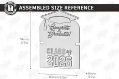 Graduation Bracelet Holder Laser Cut | Grad 2026 | Gift Idea Product Image 2