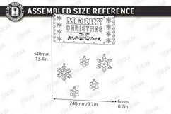 Christmas Hanging Decor Laser Cut | Christmas Wall Décor Product Image 2