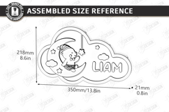 Personalized Cloud Night Light Laser Cut | Kids Name Signs Product Image 13