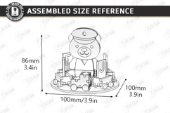 Wooden Music Box Laser Cut | Decorative 3D Carousel SVG |CNC Product Image 2