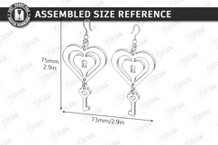 Valentine's Day Earrings Laser Cut|Hearts Shape|Accessories Product Image 2