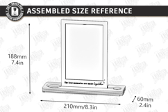 Candle Holder with Vase and Photo Frame Laser Cut |Engraving Product Image 2