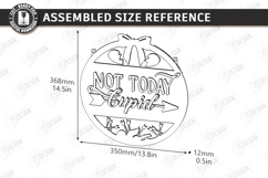 Anti Valentine Day Laser Cut | Sarcastic Round Door Sign SVG Product Image 3