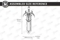 3D Sword Dice Box Laser Cut | Gaming Accessory | Dice Holder Product Image 2