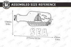 Coastal Hanging Decor Laser Cut | 3D Nautical Wall Sign |CNC Product Image 2