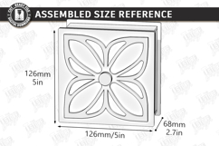 Decorative Gift Box Laser Cut | Floral Lid Jewelry Box SVG Product Image 2